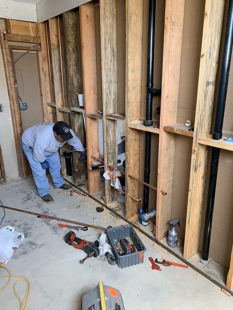 Commercial rough-in plumbing for Water Heater Replacement in North Falmouth Station
